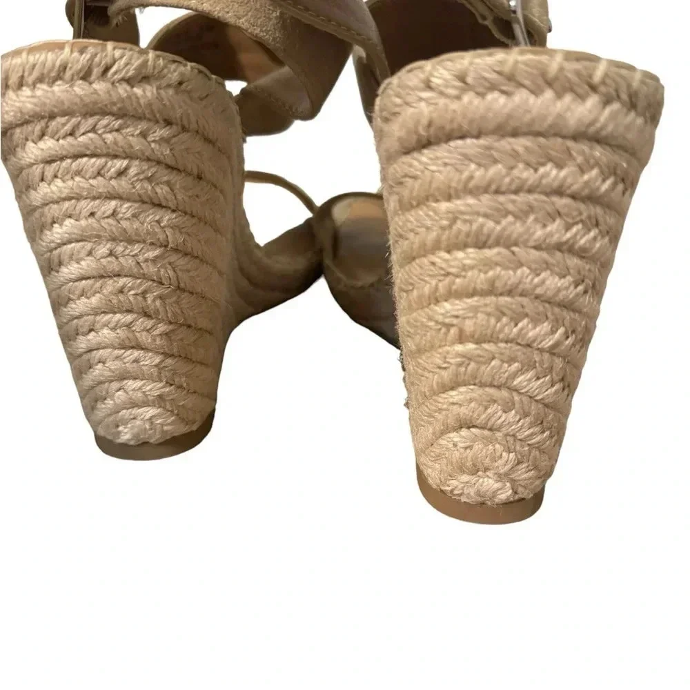 Steve Madden Womens Uri Ankle Strap Espadrilles Wedge Heels‎ size is 9.5